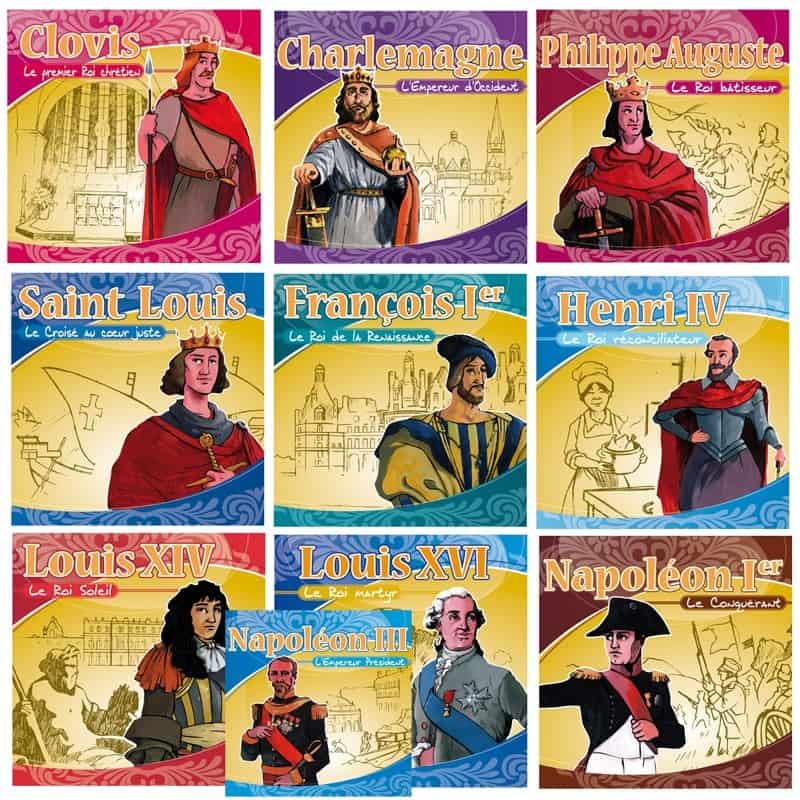 Offre spéciale : 10 Rois et empereurs de l'histoire de France en CD