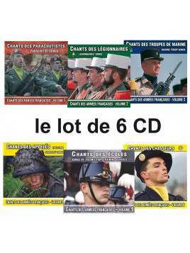 Les chants des armées françaises, une collection unique de 6 CD