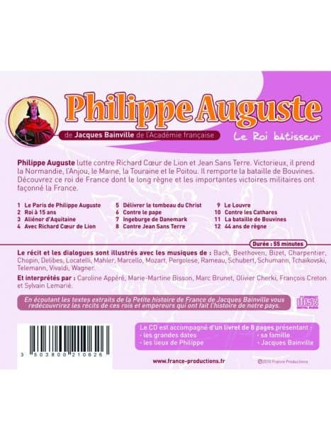 CD Philippe Auguste le roi bâtisseur