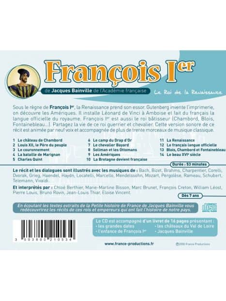 CD François Ier le roi de la Renaissance