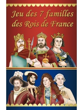 Boite du jeu des 7 familles des rois de France