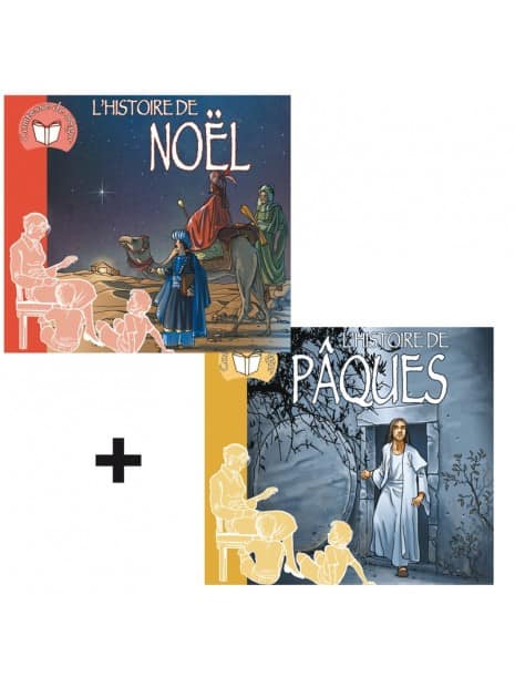 2 CD L'histoire de Pâques et L'histoire de Noël