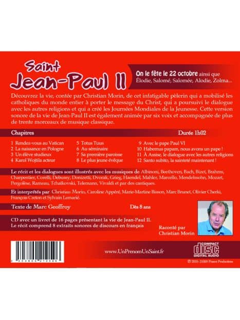 CD Saint Jean-Paul II raconté par Christian Morin