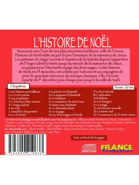 Dos CD L'Histoire de Noël de la comtesse de Ségur