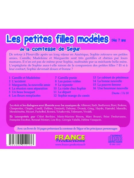 CD Les petites filles modèles de la comtesse de Ségur