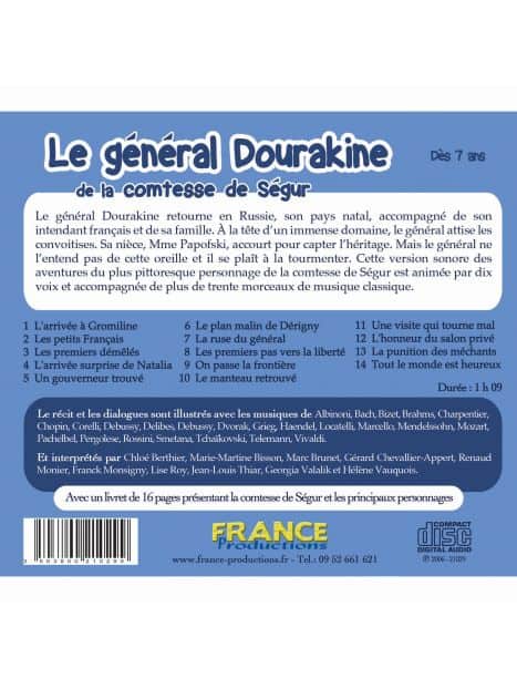 CD Le général Dourakine de la comtesse de Ségur
