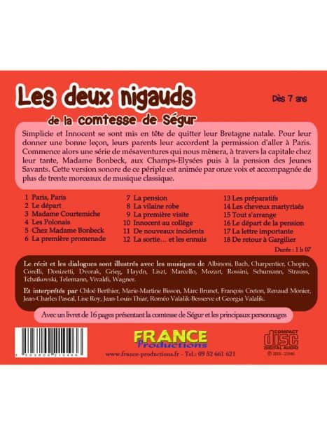 CD Les deux nigauds de la comtesse de Ségur