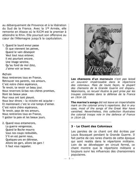 CD Chants des Troupes de Marine