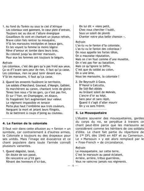 CD Chants des Troupes de Marine