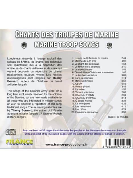 CD Chants des Troupes de Marine