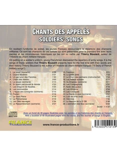 CD Chants des appelés