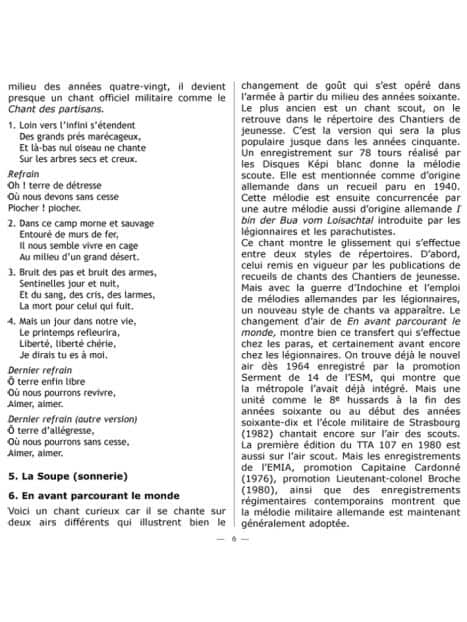 CD Chants des appelés