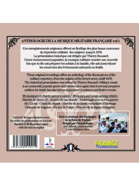 CD Anthologie de la musique militaire française vol 1