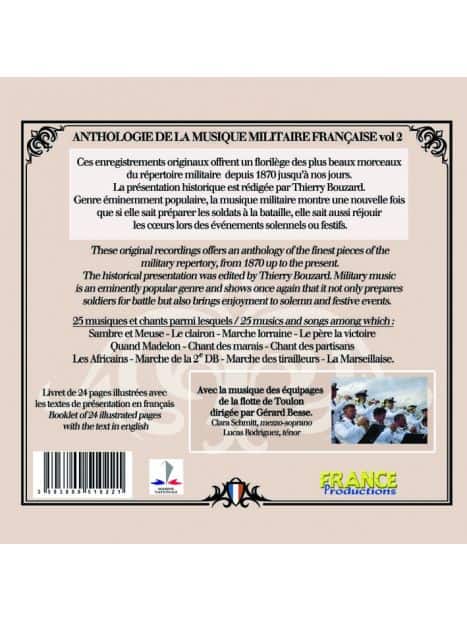 CD Anthologie de la musique militaire française vol 2