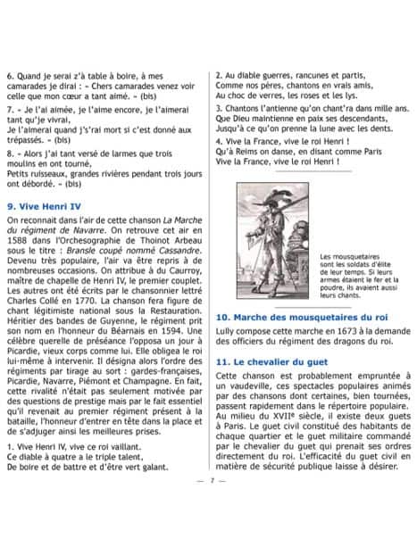 CD Chansons des soldats du Roy