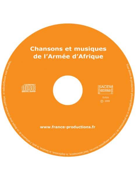 CD Chansons et musiques de l'Armée d'Afrique