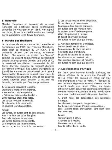 CD Chansons et musiques de l'Armée d'Afrique