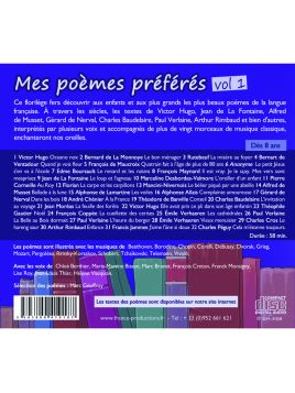 Mes poèmes préférés le lot de 5 CD