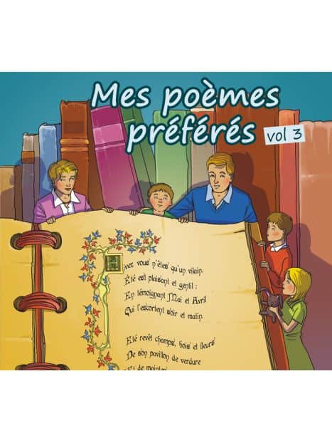 Mes poèmes préférés le lot de 5 CD + le livre