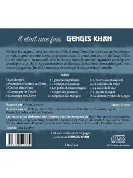 Dos du CD Il était une fois Gengis Khan