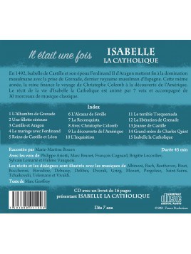 Dos du CD Il était une fois Isabelle la Catholique