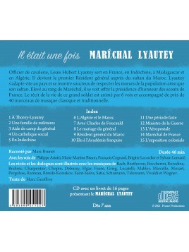 Dos du CD Il était une fois Maréchal Lyautey