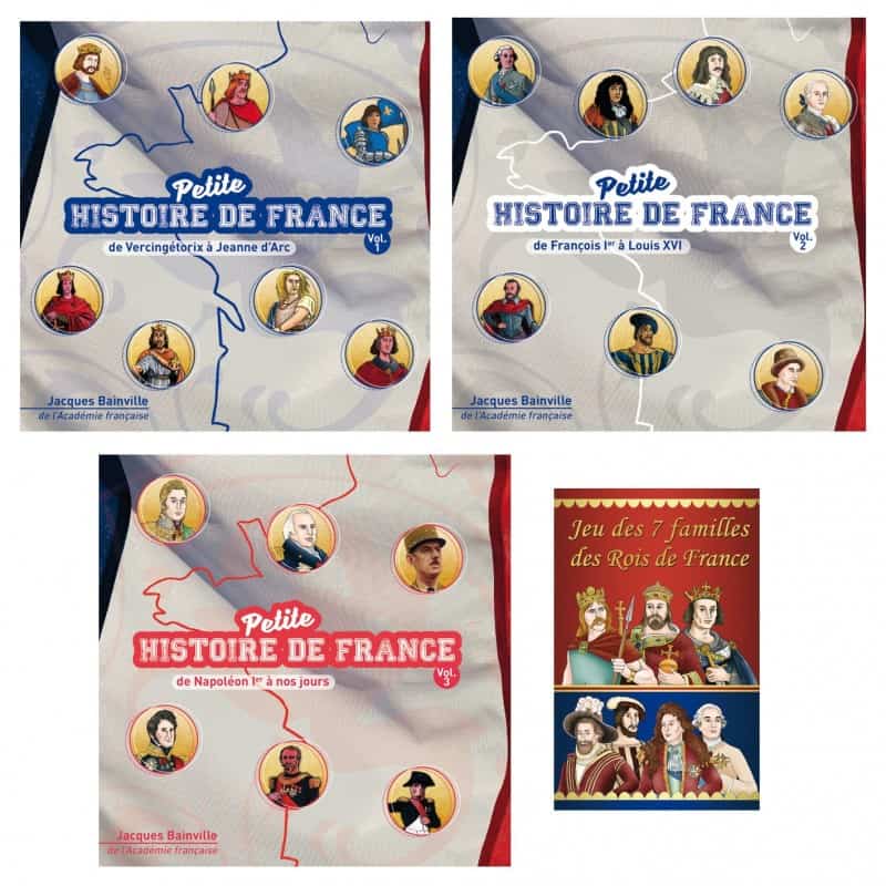 Offre spéciale : 3 CD Petite histoire de France + Jeu des 7 familles (version française)