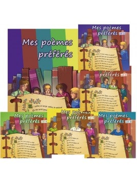 Mes poèmes préférés le lot de 5 CD + le livre