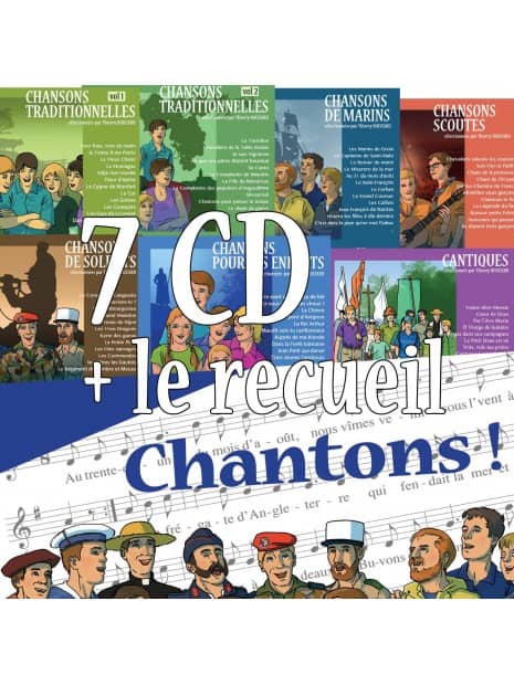 7 CD de chansons de tradition + un recueil