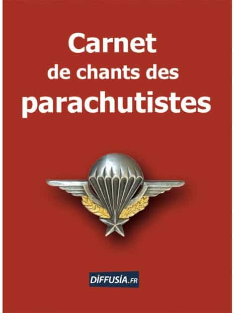 Carnet de chants des parachutistes couverture