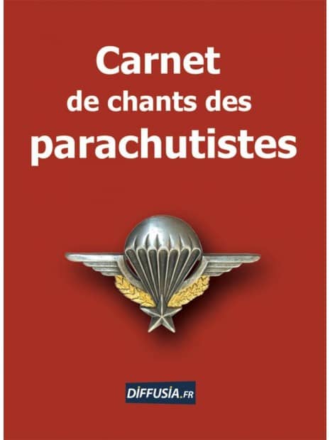 Carnet de chants des parachutistes couverture