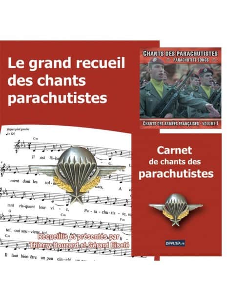 Parachutistes : Le grand recueil + Le carnet de chants + 2 CD