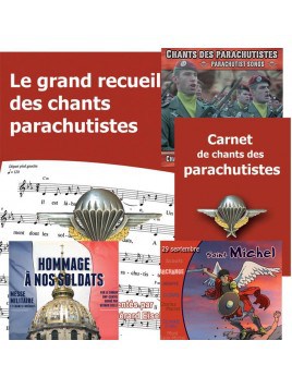 Parachutistes : Le grand recueil + Le carnet de chants + 3 CD