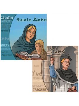 2 CD de saints bretons : Anne et Yves