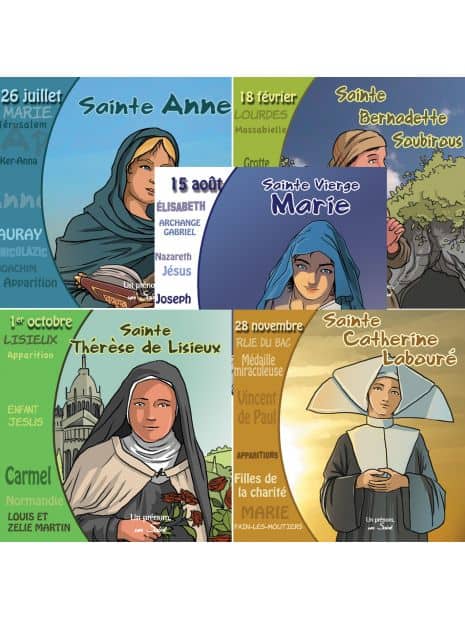 5 CD sur les saintes des sanctuaires de France